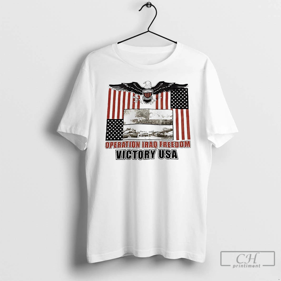 Premium Operation Iraq Freedom Victory Usa Flag Vintage T-Shirts, Hoodie, Sweatshirt | RetroVerseTees.com