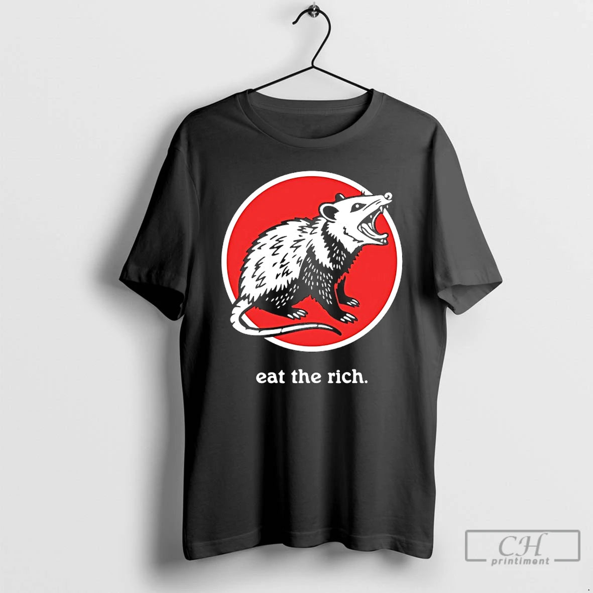 Premium Opossum Eat The Rich T-Shirts, Hoodie, Sweatshirt | RetroVerseTees.com