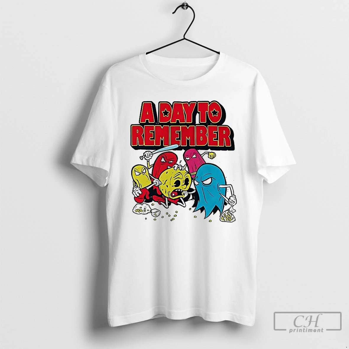Premium Pac Man A Day To Remember Cartoon T-Shirts, Hoodie, Sweatshirt | RetroVerseTees.com