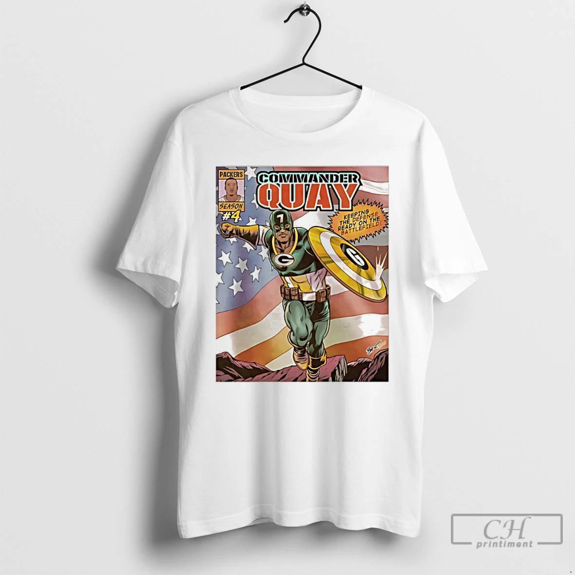 Premium Packers Commander Quay Walker T-Shirts, Hoodie, Sweatshirt | RetroVerseTees.com