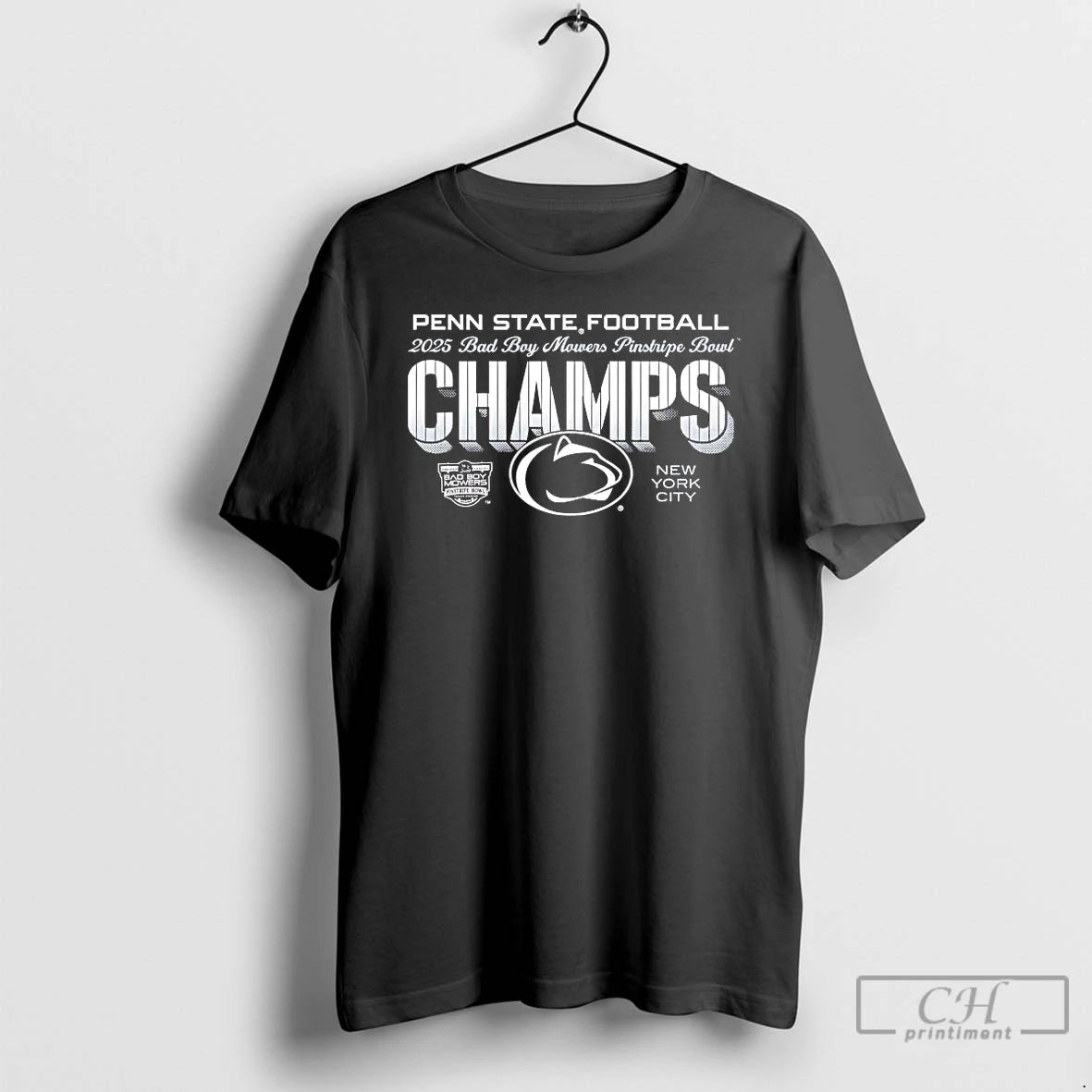 Premium Penn State 2025 Pinstripe Bowl Champs Bad Boy Mowers T-Shirts, Hoodie, Sweatshirt | RetroVerseTees.com