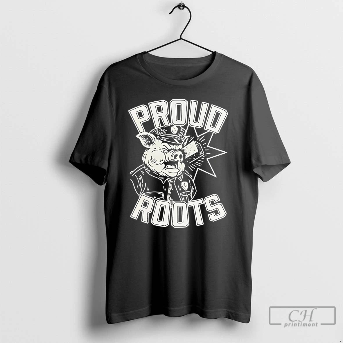 Premium Proud Roots Police Ice Pig T-Shirts, Hoodie, Sweatshirt | RetroVerseTees.com