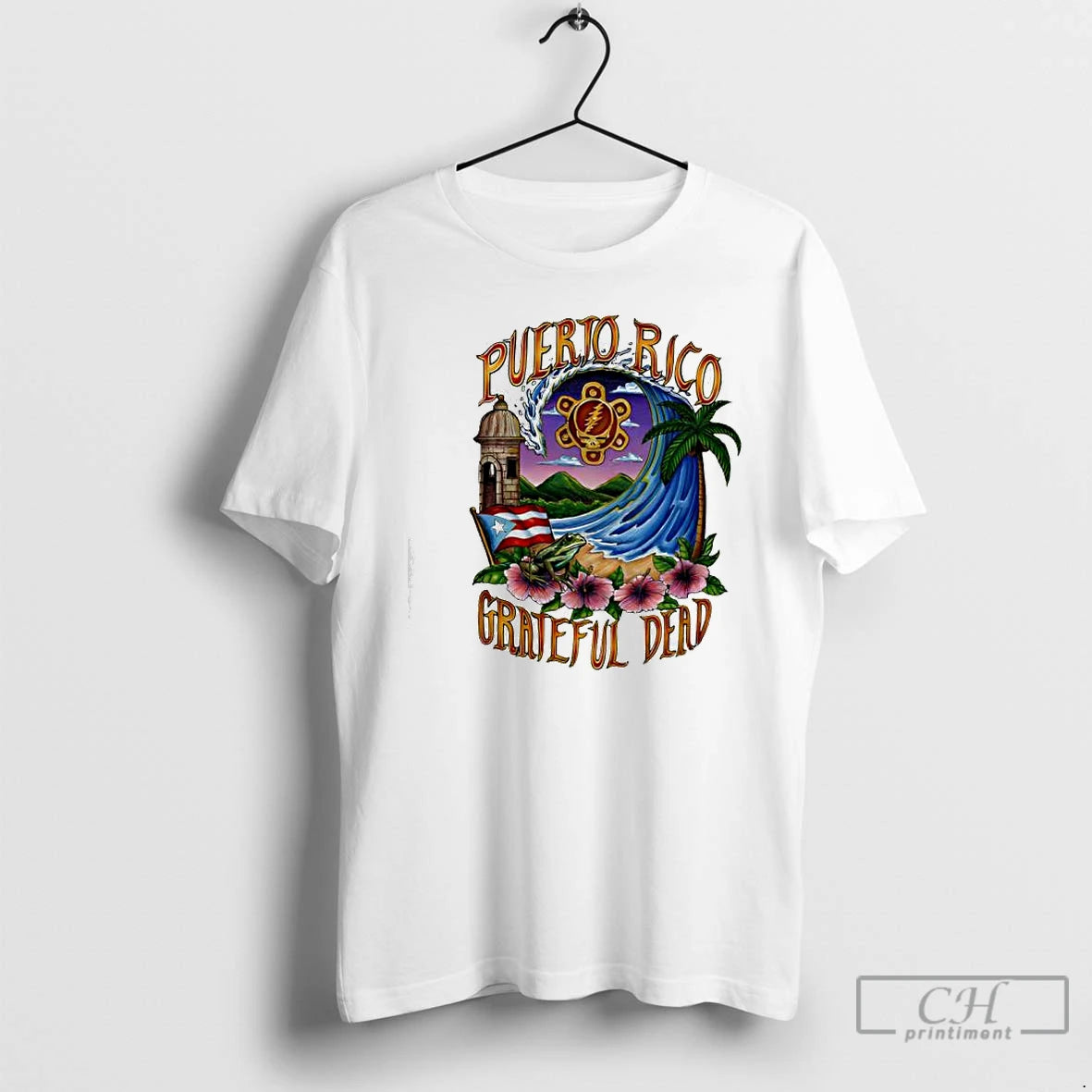 Premium Puerto Rico United States Of Grateful Dead T-Shirts, Hoodie, Sweatshirt | RetroVerseTees.com