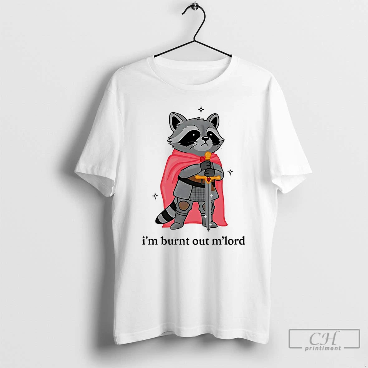 Premium Raccoon Im Burnt Out Mlord T-Shirts, Hoodie, Sweatshirt | RetroVerseTees.com