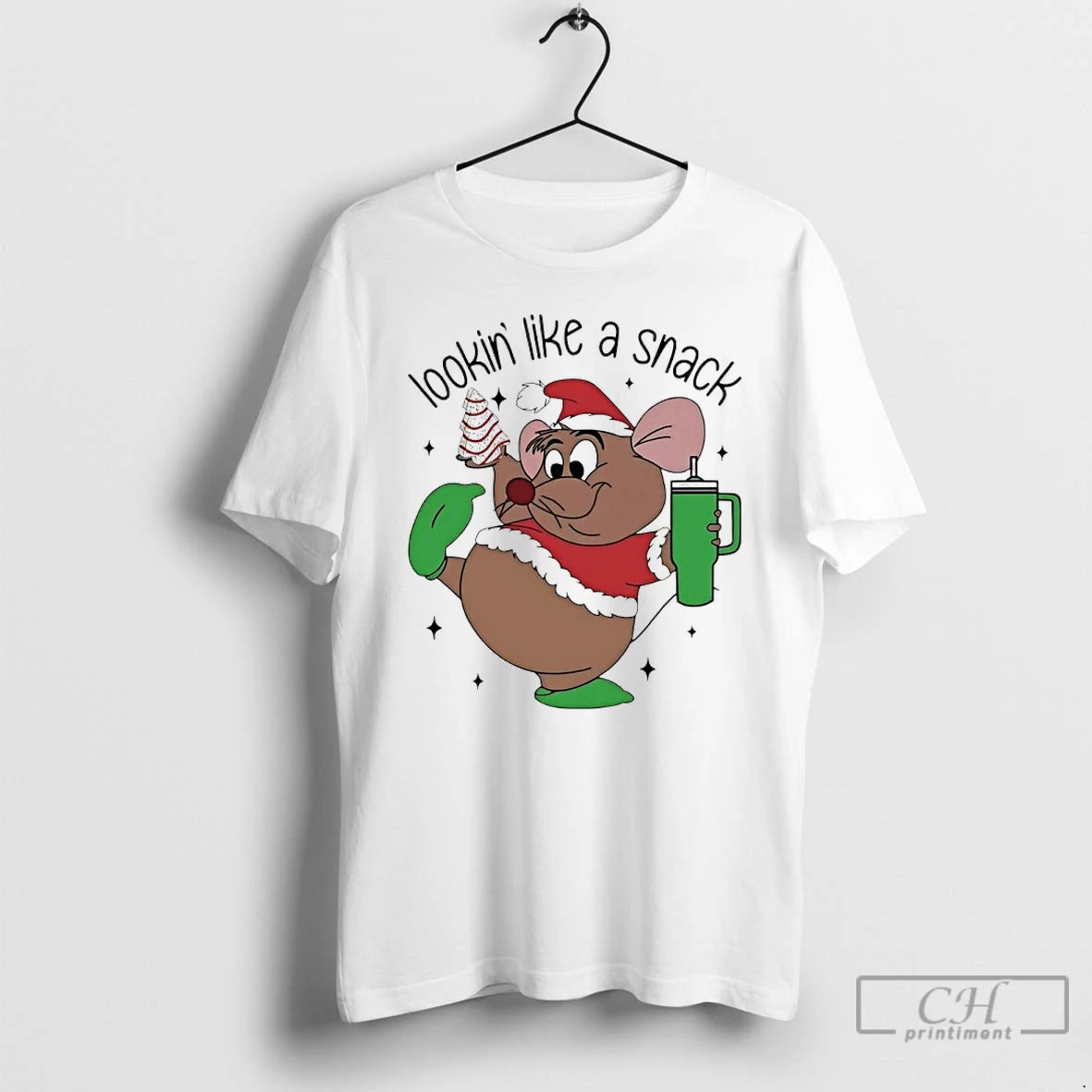 Premium Rat Santa Looking Like A Snack Christmas T-Shirts, Hoodie, Sweatshirt | RetroVerseTees.com