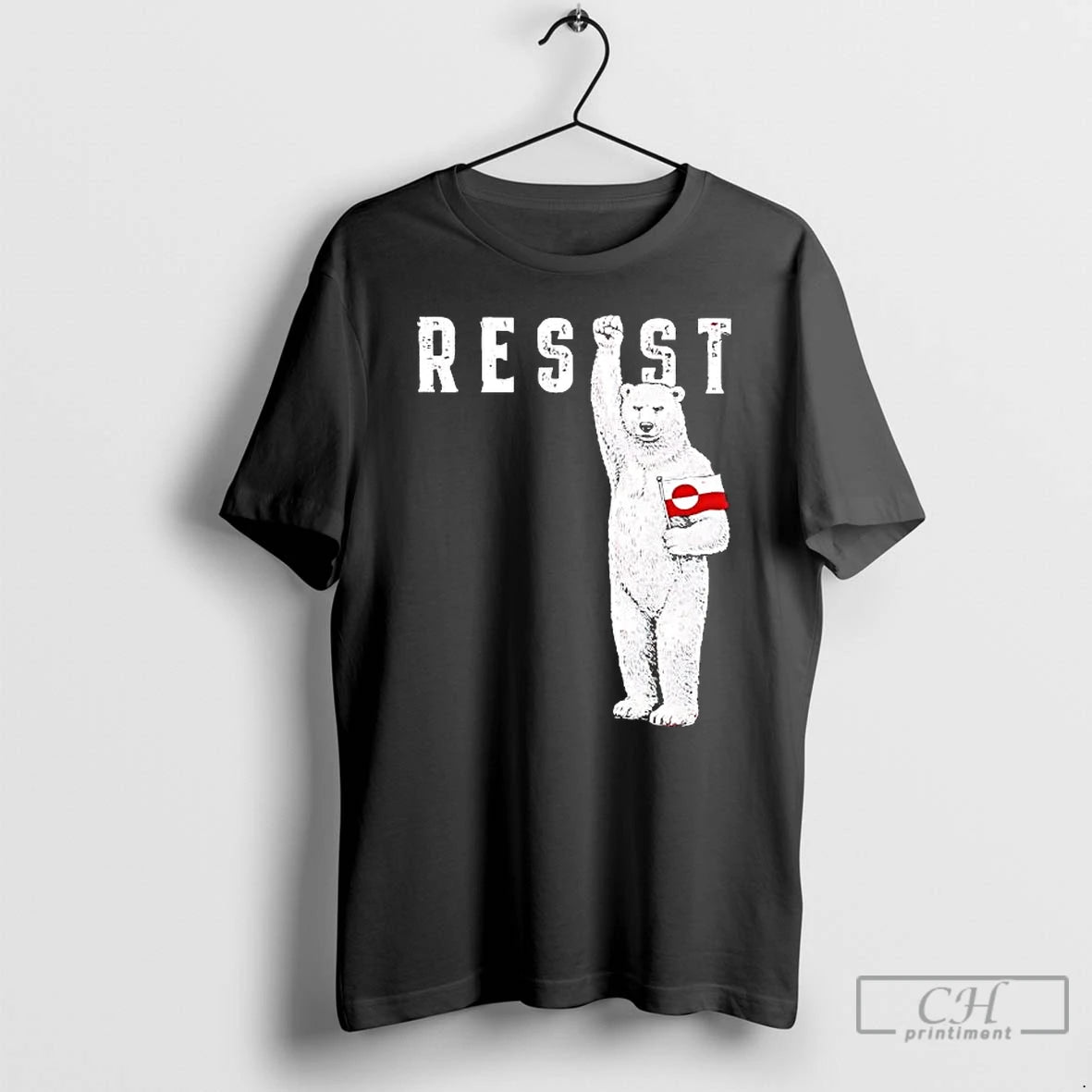 Premium Resist Polar Bear Flag Of Greenland T-Shirts, Hoodie, Sweatshirt | RetroVerseTees.com