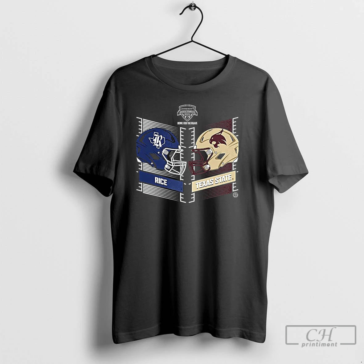Premium Rice Owls Vs Texas State Bobcats 2025 Armed Forces Bowl T-Shirts, Hoodie, Sweatshirt | RetroVerseTees.com