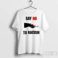 Premium Say No To Racism Bigfoot And Human T-Shirts, Hoodie, Sweatshirt | RetroVerseTees.com
