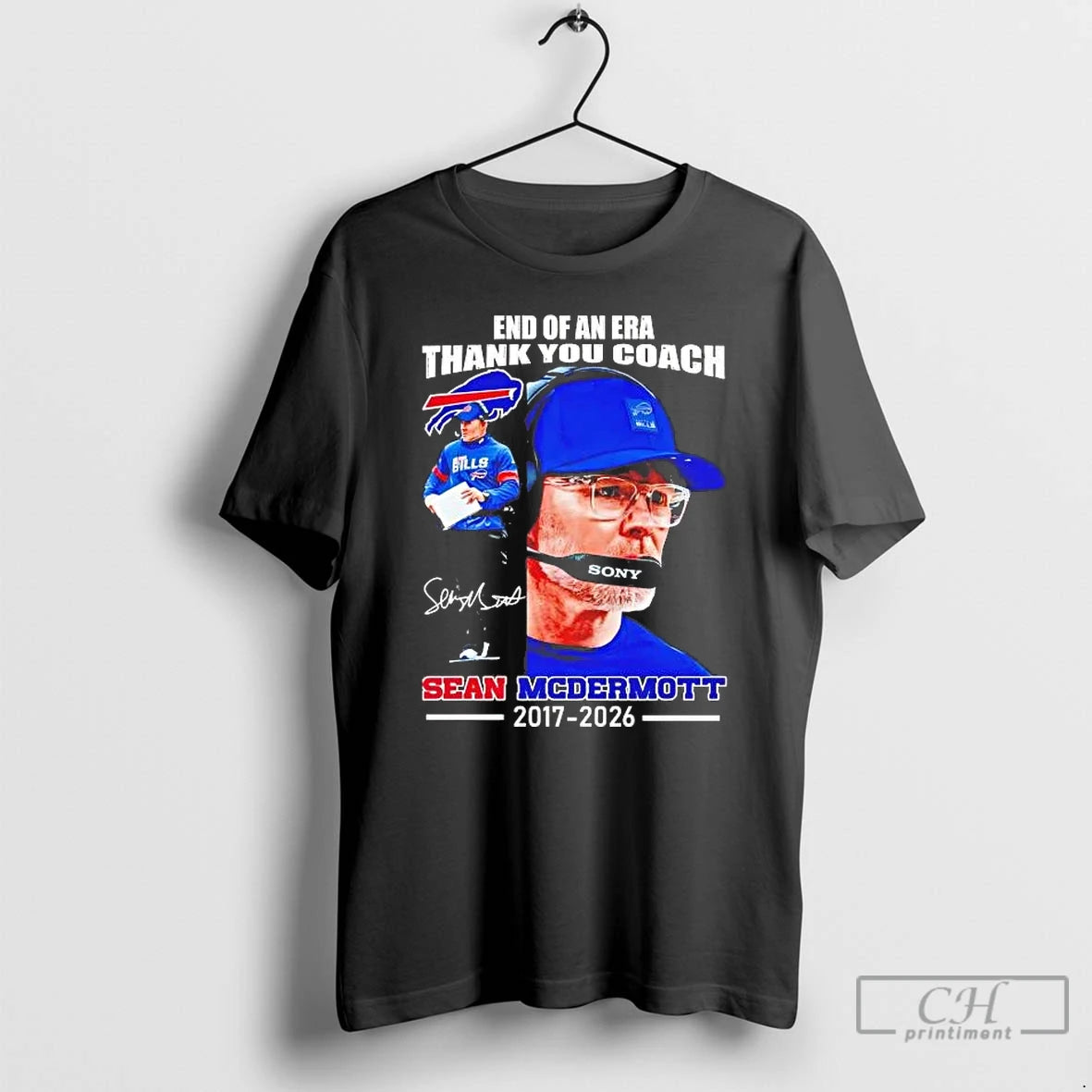 Premium Sean Mcdermott 2017 2026 End Of An Era Thank You Coach T Shirts Sweater Hoodie, Sweatshirt | RetroVerseTees.com