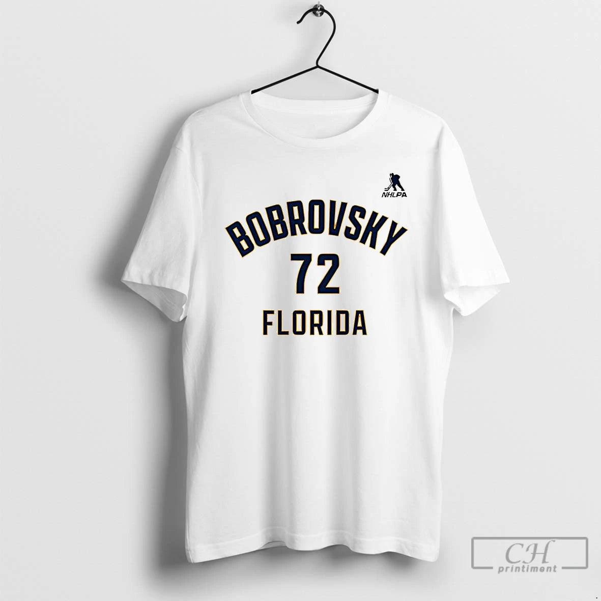 Premium Sergei Bobrovsky Florida Panthers Ice Hockey Name And Number 72 T-Shirts, Hoodie, Sweatshirt | RetroVerseTees.com