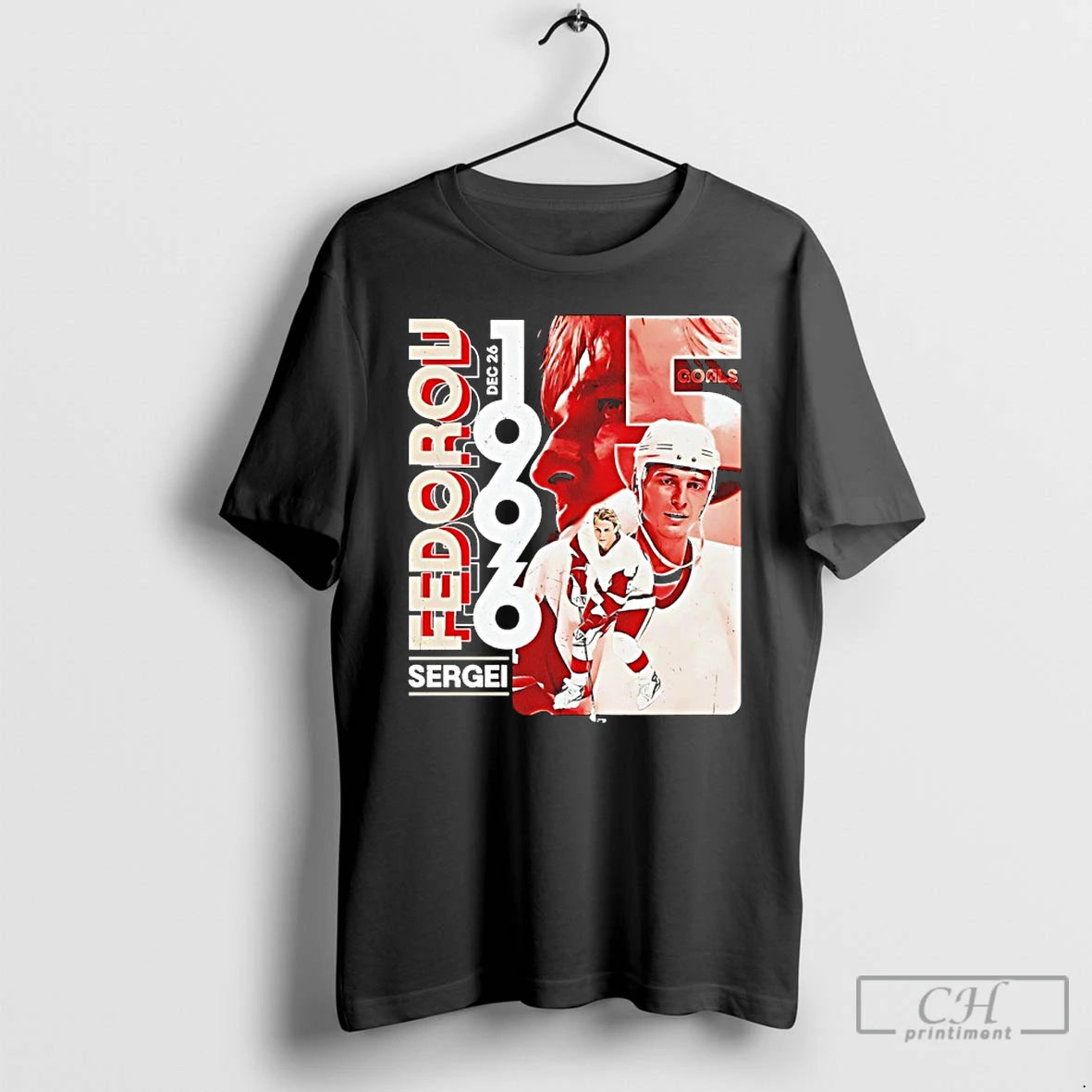 Premium Sergei Fedorov Detroit Red Wings 5 Goal Game 1996 Vintage T-Shirts, Hoodie, Sweatshirt | RetroVerseTees.com