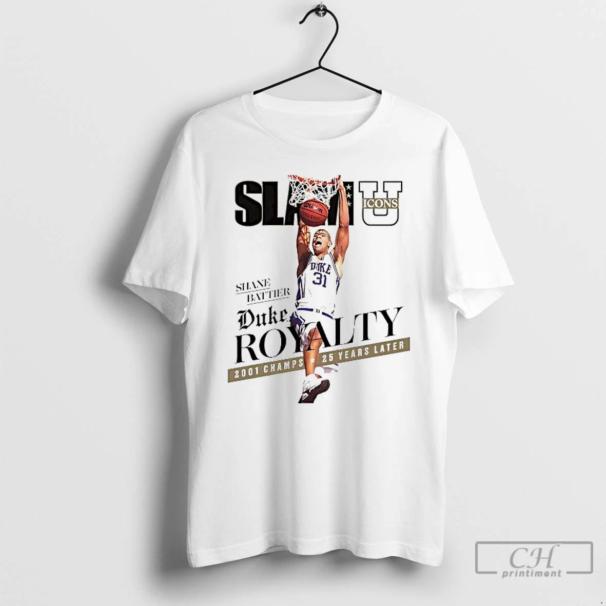 Premium Shane Battier Slam 2001 Champs 25 Years Later T-Shirts, Hoodie, Sweatshirt | RetroVerseTees.com