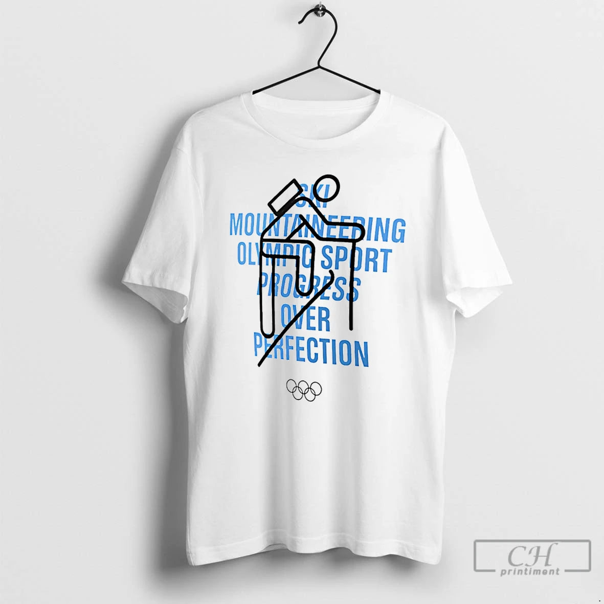 Premium Ski Mountaineering Olympic Sport Progress Over Perfection T-Shirts, Hoodie, Sweatshirt | RetroVerseTees.com
