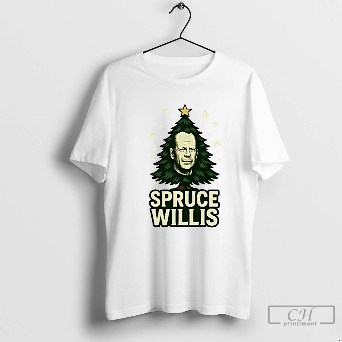 Premium Spruce Willis Christmas Tree Christmas T-Shirts, Hoodie, Sweatshirt | RetroVerseTees.com