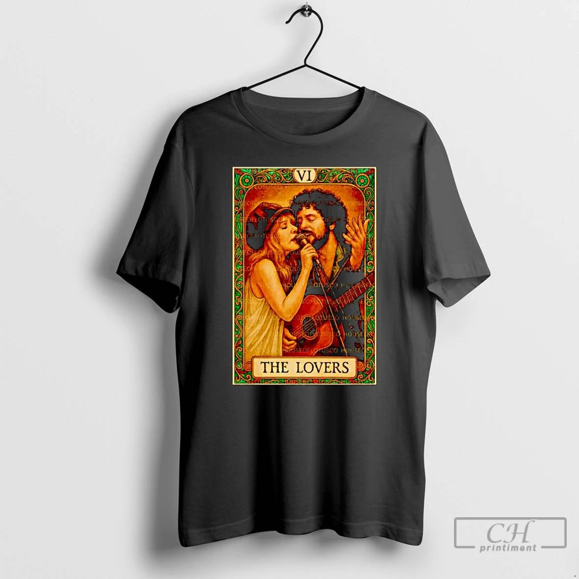 Premium Stevie Nicks And Lindsey Buckingham The Lovers Tarot Ornaments T-Shirts, Hoodie, Sweatshirt | RetroVerseTees.com