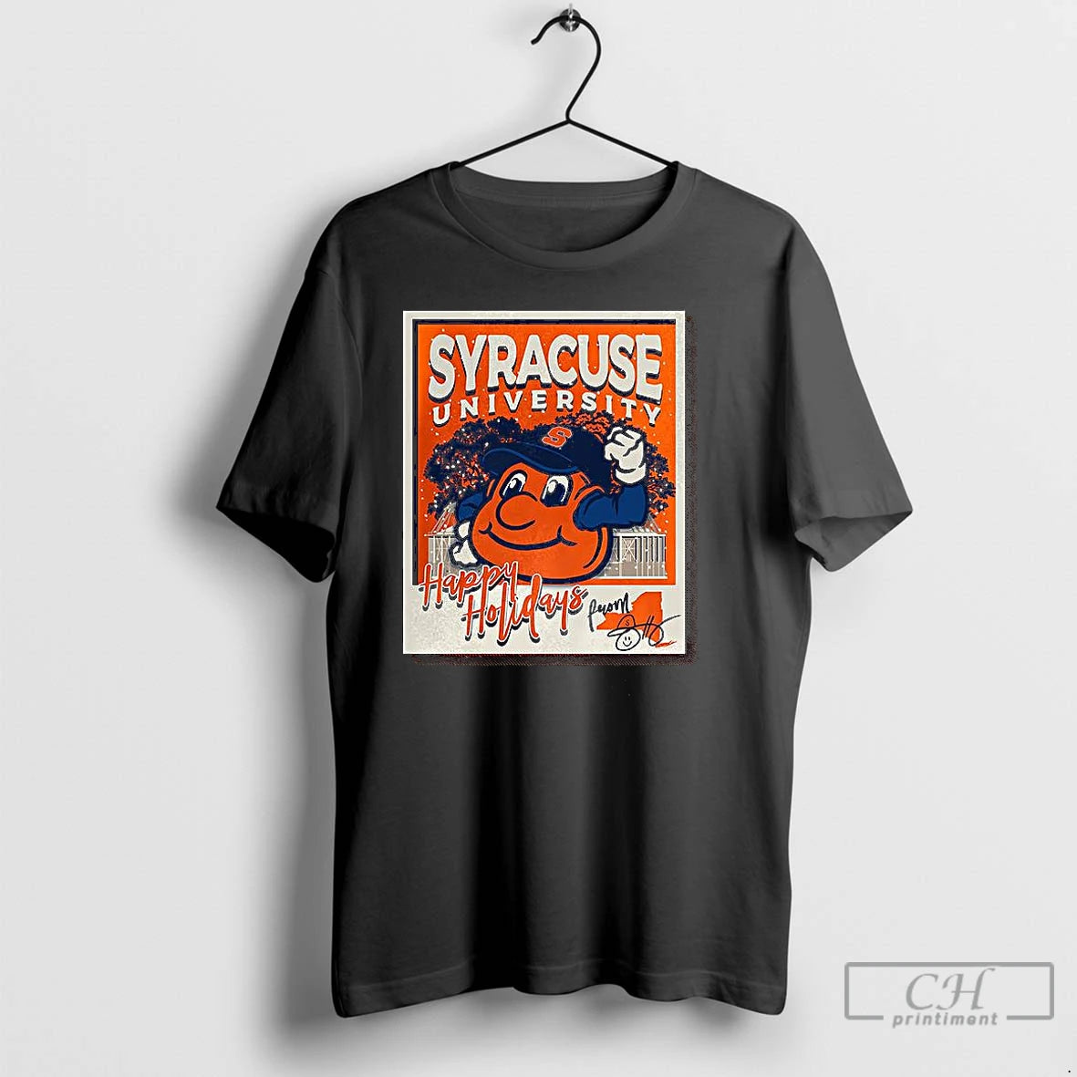 Premium Syracuse Orange University Happy Holidays T-Shirts, Hoodie, Sweatshirt | RetroVerseTees.com