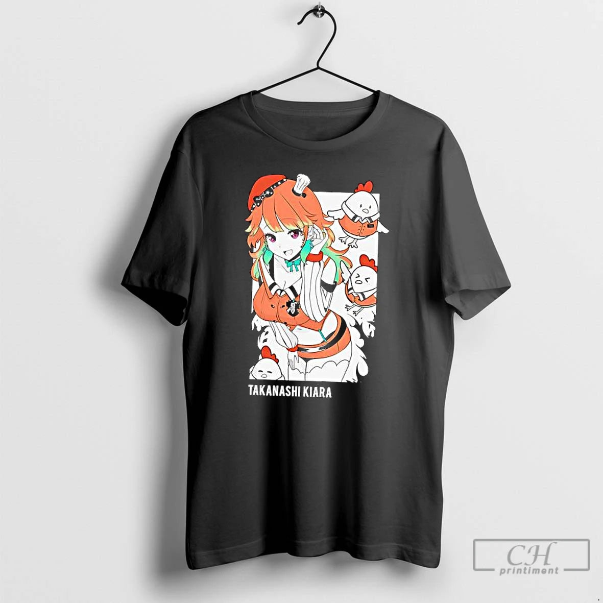Premium Takanashi Kiara Anime Character Graphic T-Shirts, Hoodie, Sweatshirt | RetroVerseTees.com