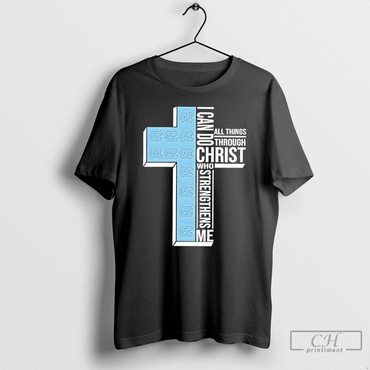 Premium Tar Heels I Can Do All Things Through Christ T-Shirts, Hoodie, Sweatshirt | RetroVerseTees.com