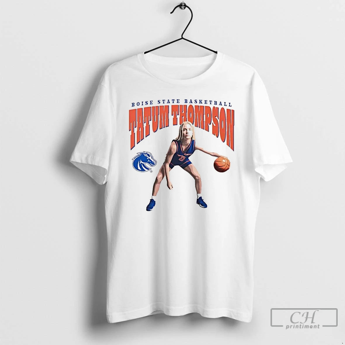 Premium Tatum Thompson Illustrated Boise State Basketball T-Shirts, Hoodie, Sweatshirt | RetroVerseTees.com