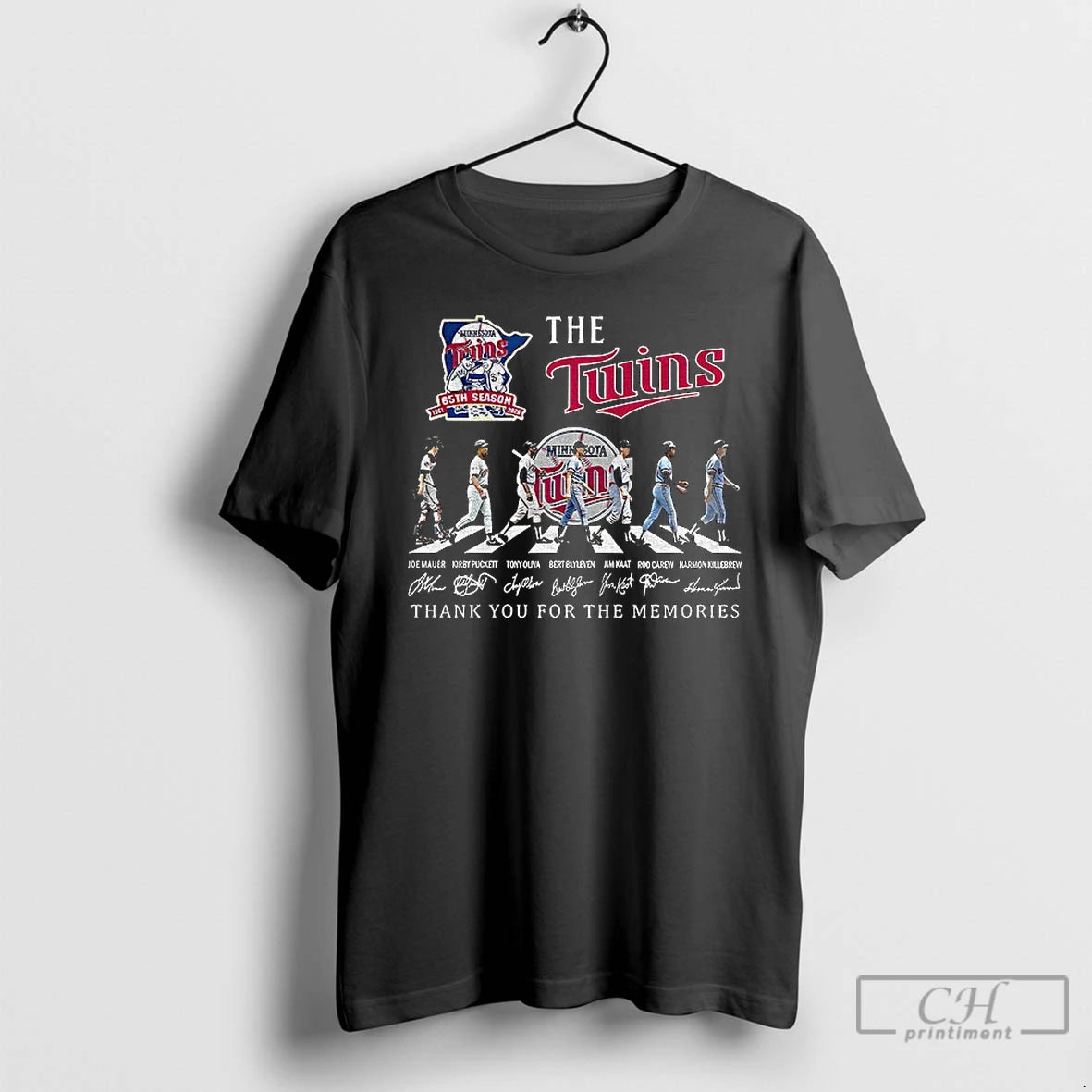 Premium The Minnesota Twins Baseball Abbey Roads Thank You For The Memories Signature T Shirts Hoodie, Sweatshirt