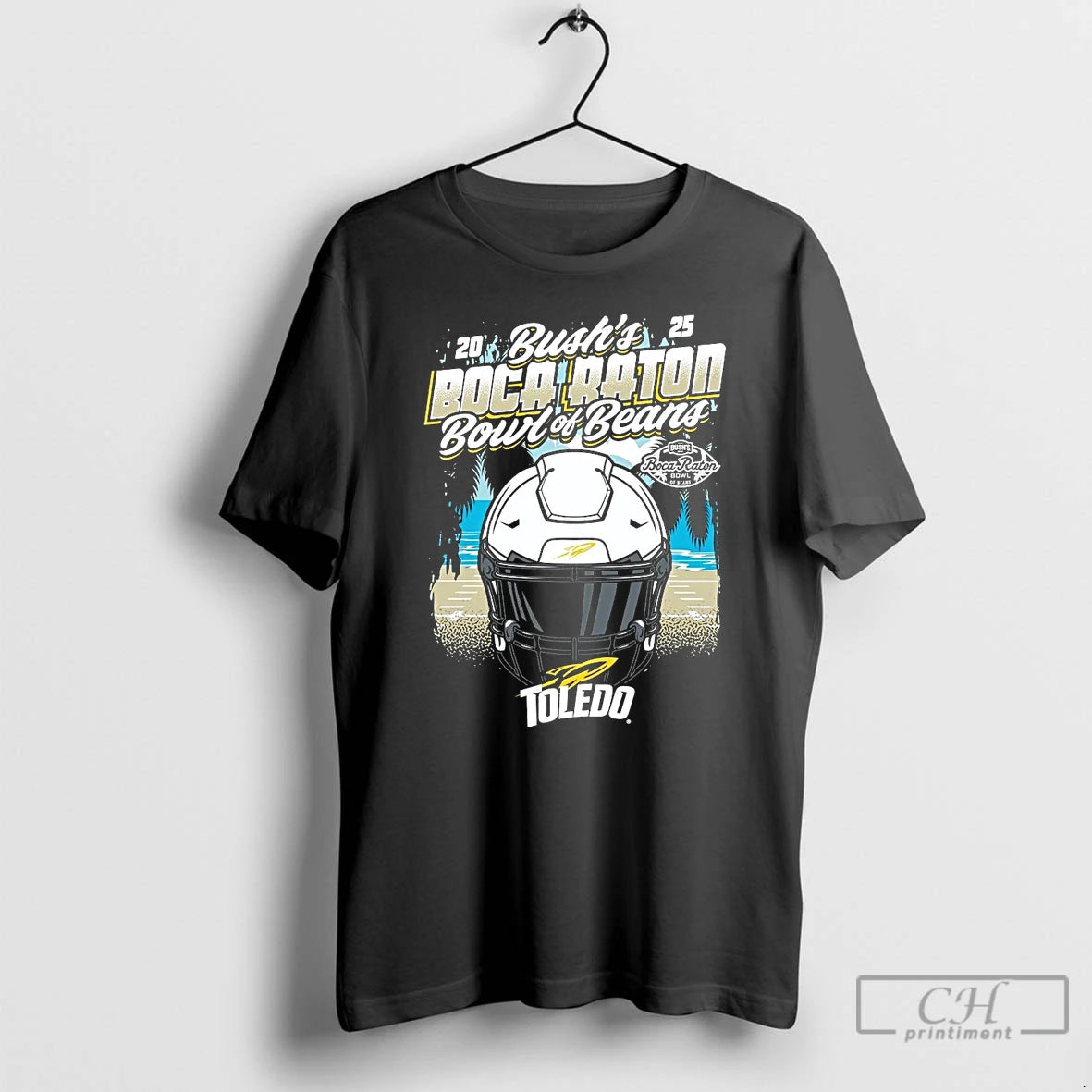 Premium Toledo Rockets 2025 Boca Raton Bowl Helmet T-Shirts, Hoodie, Sweatshirt | RetroVerseTees.com
