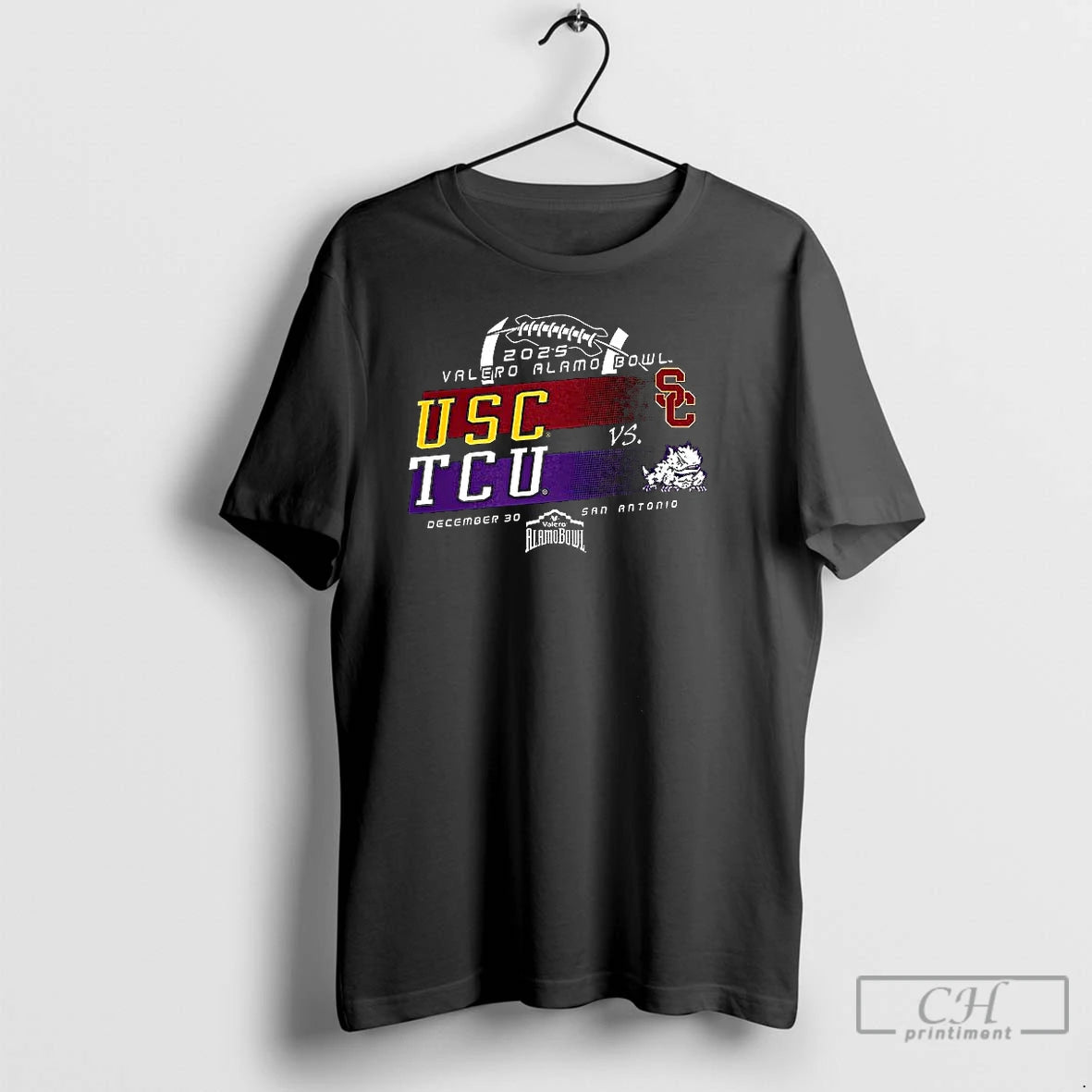 Premium Usc Vs Horned Frogs Football 2025 Valero Alamo Bowl Bound T-Shirts, Hoodie, Sweatshirt | RetroVerseTees.com