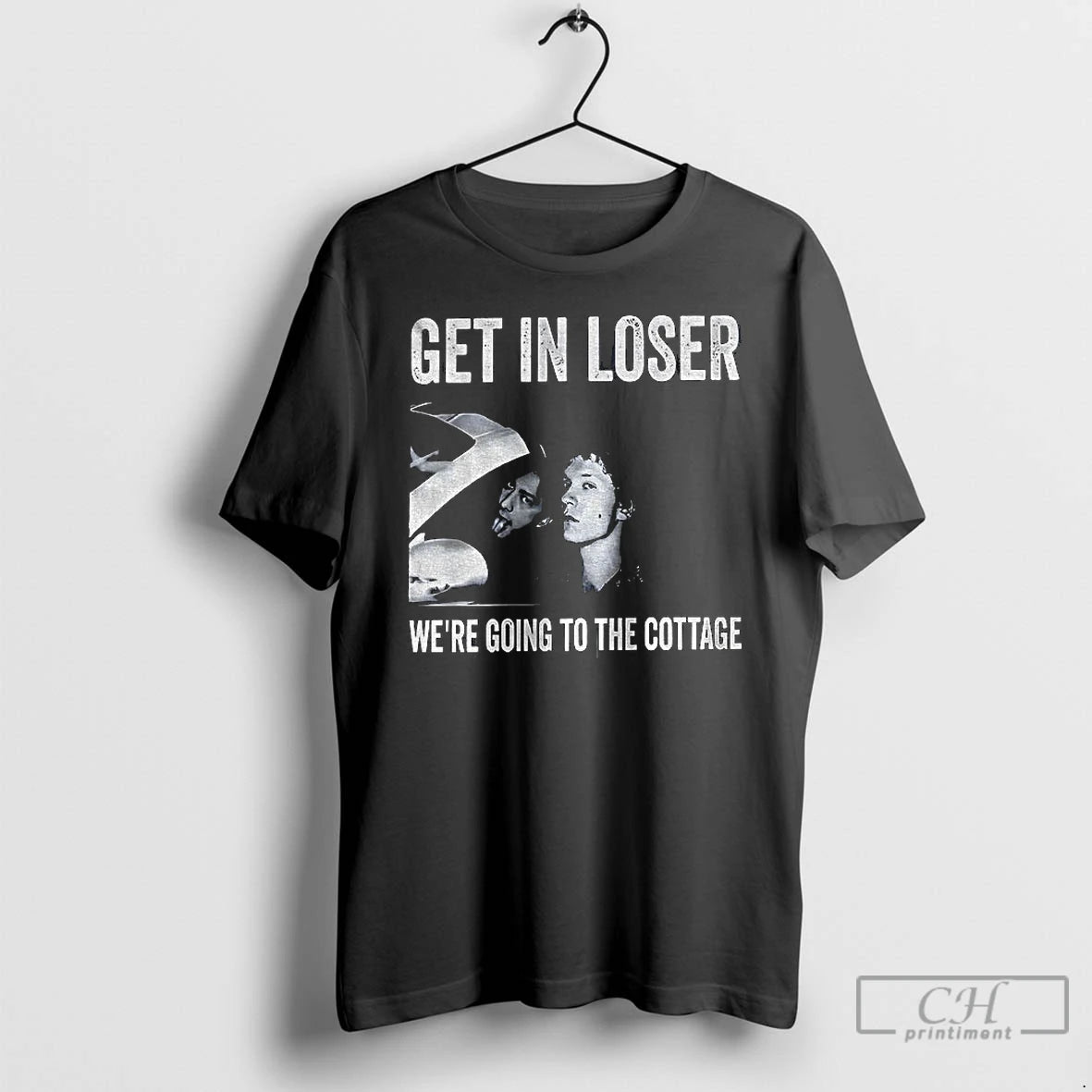 Premium Vintage Get In Loser Were Going To The Cottage Movie Lover T Shirts Sweater Hoodie, Sweatshirt | RetroVerseTees.com