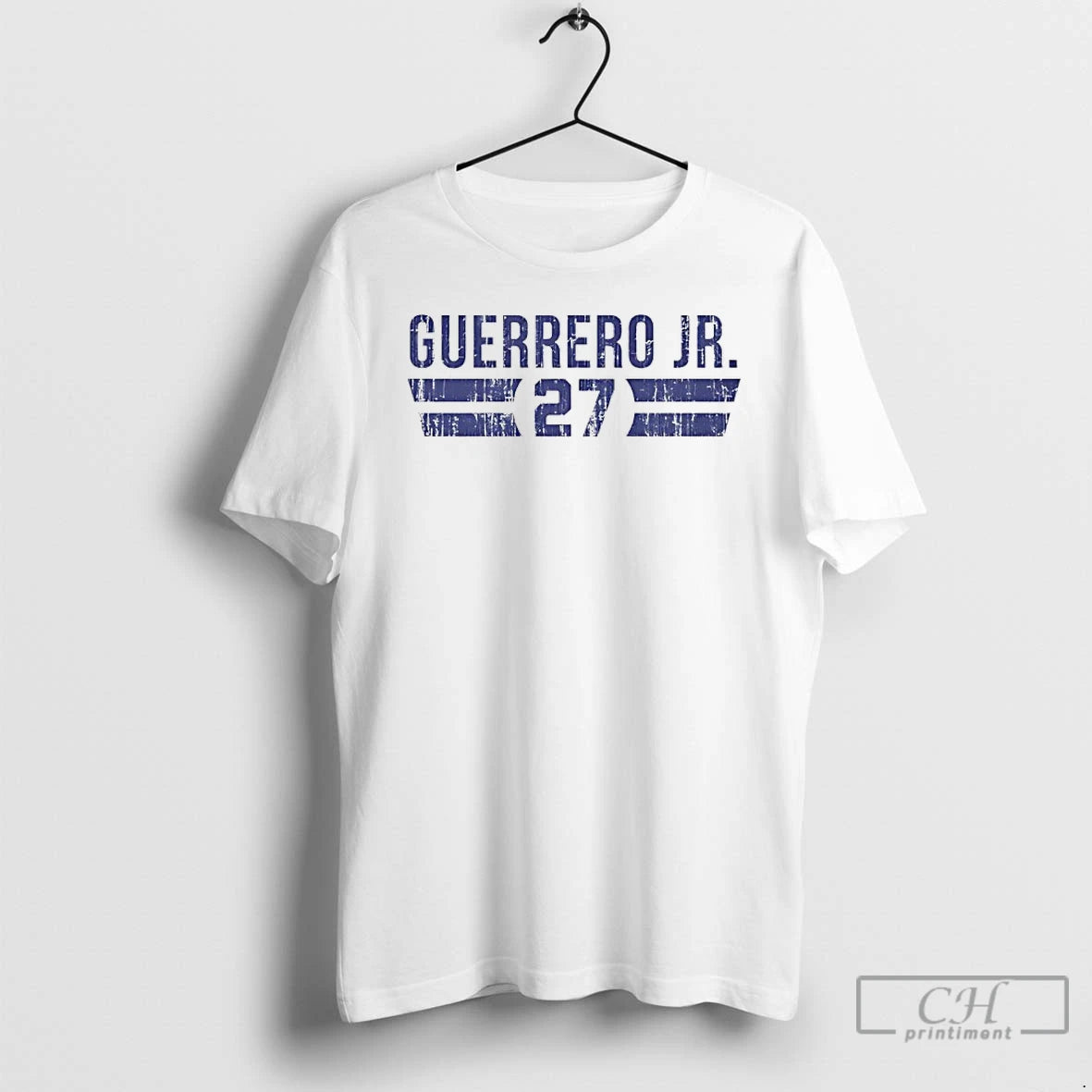 Premium Vladimir Guerrero Jr 27 Blue Jays Player Name And Number T-Shirts, Hoodie, Sweatshirt | RetroVerseTees.com