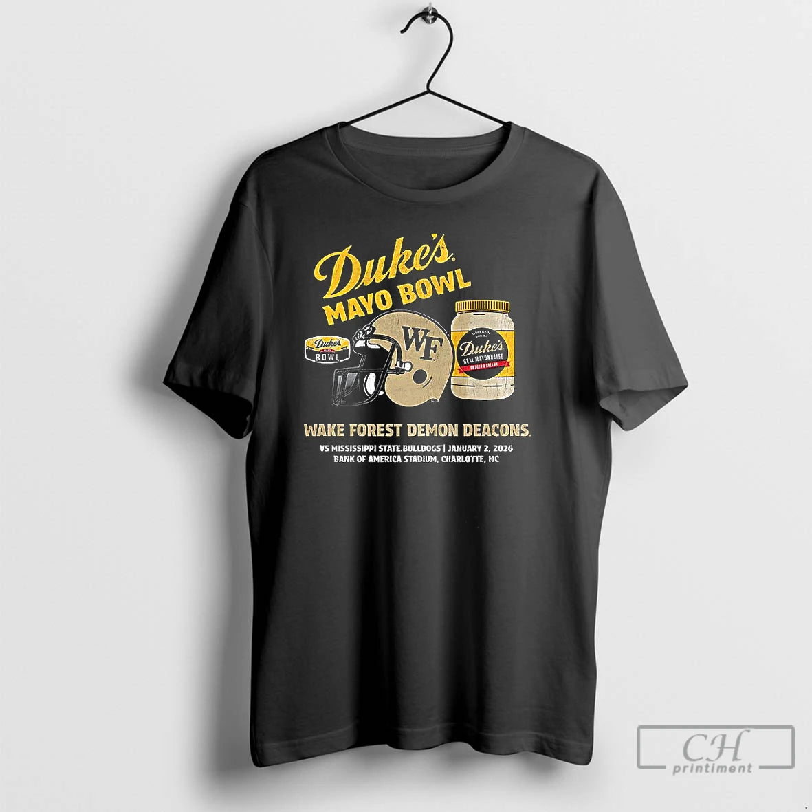 Premium Wake Forest Demon Deacons 2026 Dukes Mayo Bowl T-Shirts, Hoodie, Sweatshirt | RetroVerseTees.com