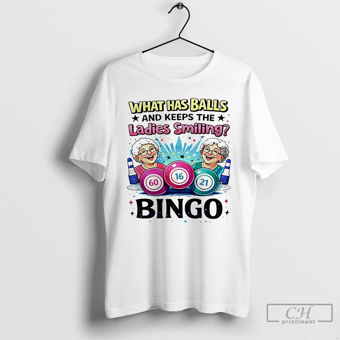 Premium What Has Balls And Keeps The Smiling Bingo T-Shirts, Hoodie, Sweatshirt | RetroVerseTees.com