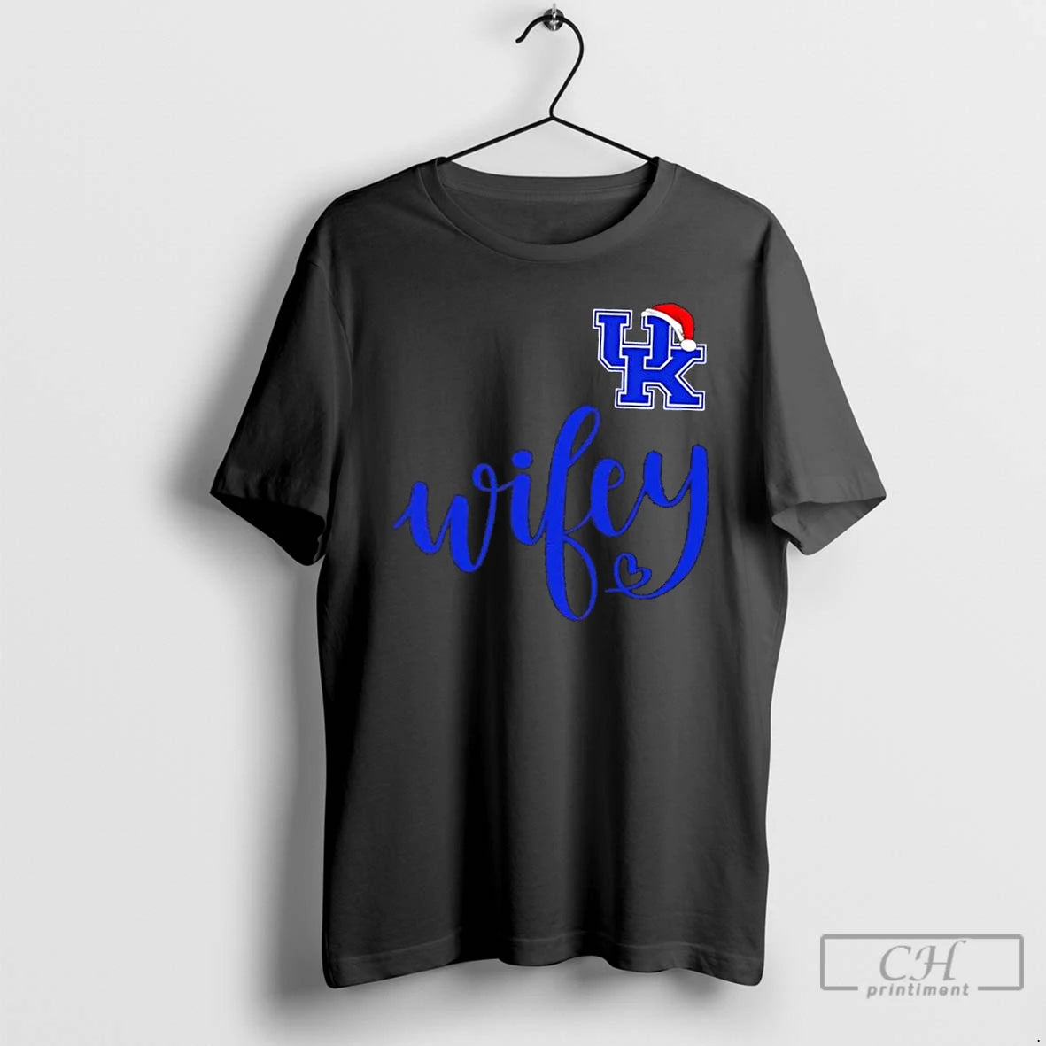 Premium Wifey Kentucky Wildcats Santa Hat Merry Christmas T-Shirts, Hoodie, Sweatshirt | RetroVerseTees.com