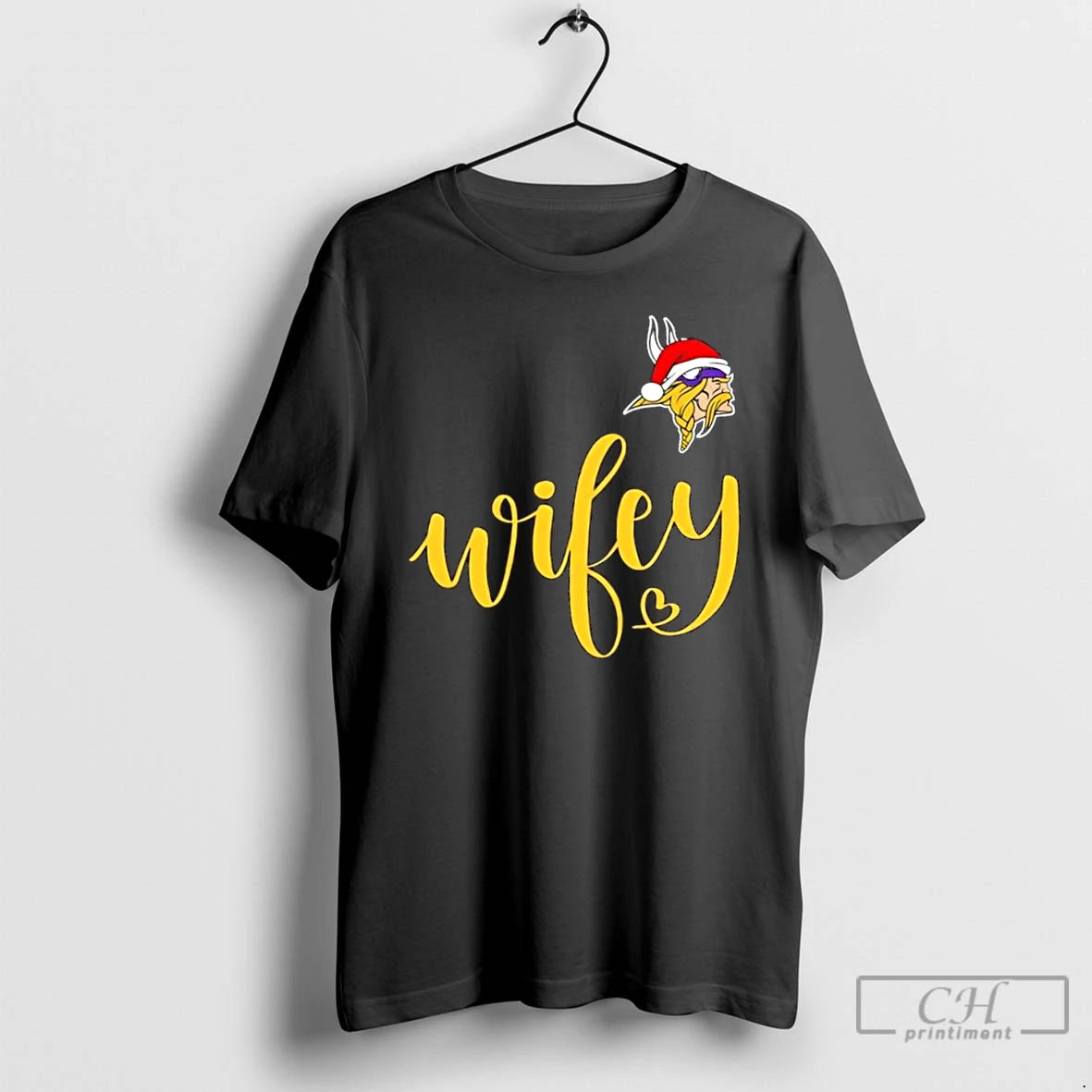 Premium Wifey Minnesota Vikings Santa Hat Merry Christmas T-Shirts, Hoodie, Sweatshirt | RetroVerseTees.com