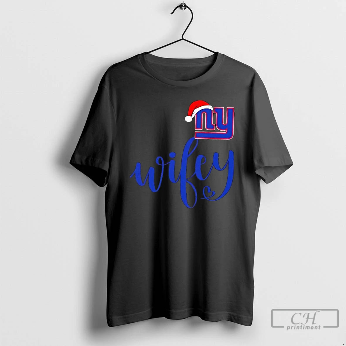 Premium Wifey New York Giants Santa Hat Merry Christmas T-Shirts, Hoodie, Sweatshirt | RetroVerseTees.com