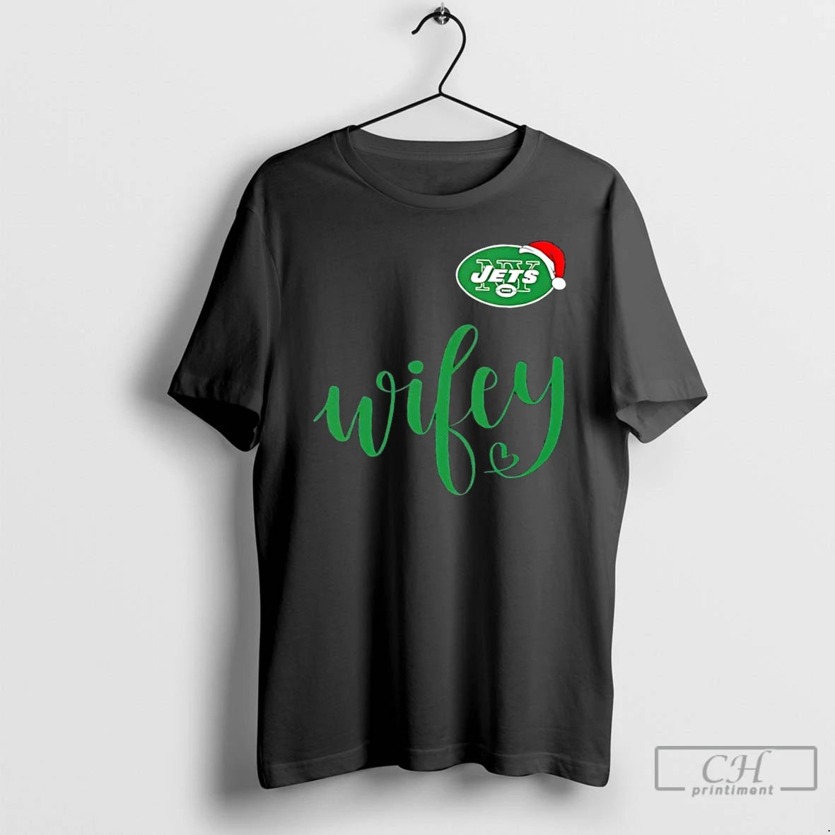 Premium Wifey New York Jets Santa Hat Merry Christmas T-Shirts, Hoodie, Sweatshirt | RetroVerseTees.com