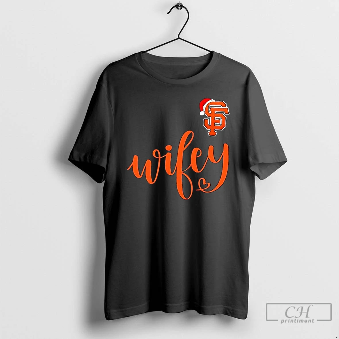Premium Wifey San Francisco Giants Santa Hat Merry Christmas T-Shirts, Hoodie, Sweatshirt | RetroVerseTees.com