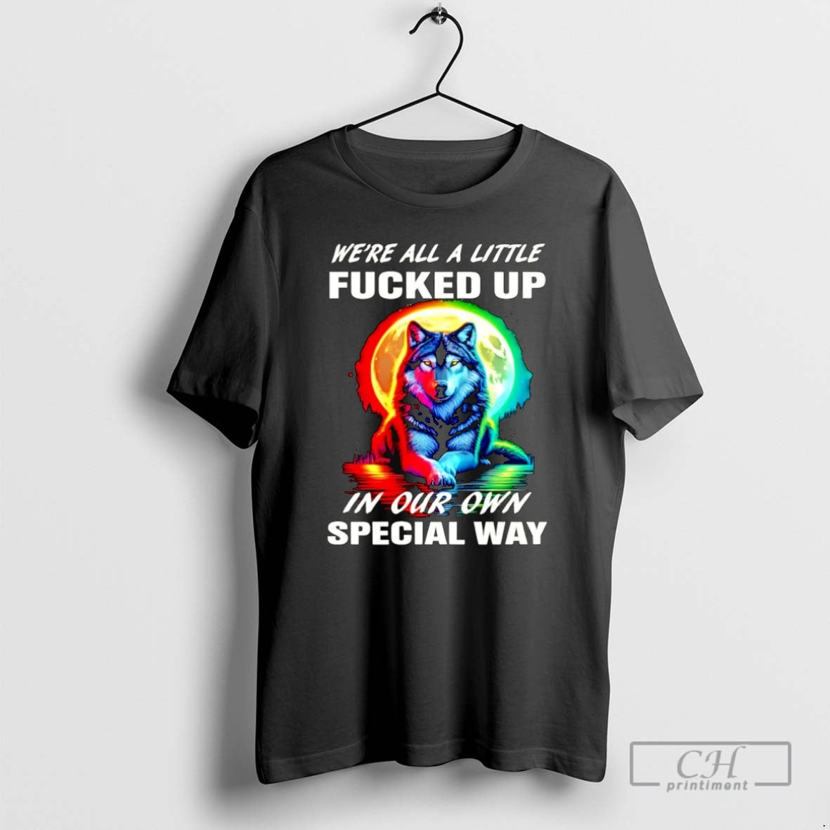 Premium Wolf Were All A Little Fucked Up In Our Own Special Way Christmas