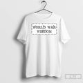 Premium World War Wisdom Barbed Wire Logo Circle White
