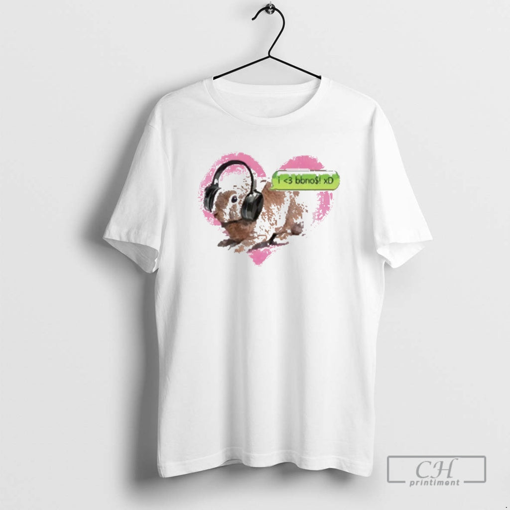 Premium Bbno Bunny Headphones Shirt Sweater