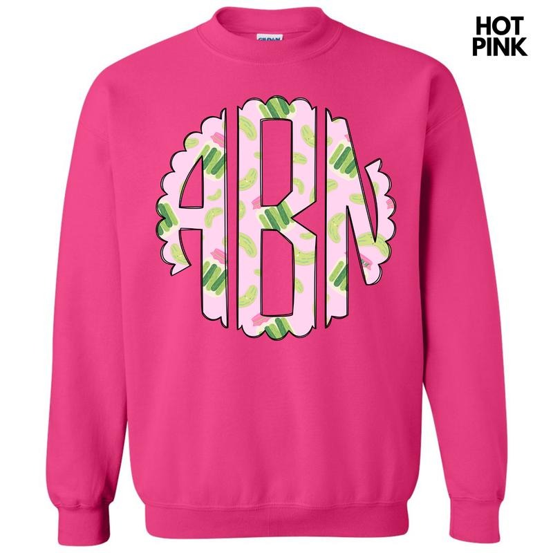 Pretty Pickles Monogram Sweatshirt 'NLB' T-Shirts, Hoodie | RetroVerseTees.com