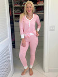 Pretty in Pink Heart Pajama Set T-Shirts, Hoodie, Sweatshirt | RetroVerseTees.com