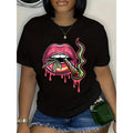 Print Crew Neck T-shirt, Casual Loose Short Sleeve Summer T-Shirts Tops, Women'WB shield Clothing Hoodie, Sweatshirt