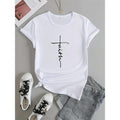 Print Crew Neck T-shirt, Casual Short Sleeve Top For Spring & Summer, Women'WB shield Clothing style 02 Hoodie, Sweatshirt