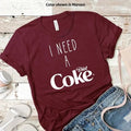 Print I Need A Diet Coke Sweatshirts, Trendy Sweatshirt, Funny Coke Lover Gift, trendy minimalistic Shirt, Diet Coke Tee...