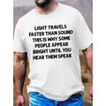 [Print Tees For Men] Comfortable Breathable Crew Neck Short Sleeve T-Shirt - Print Tees For Men