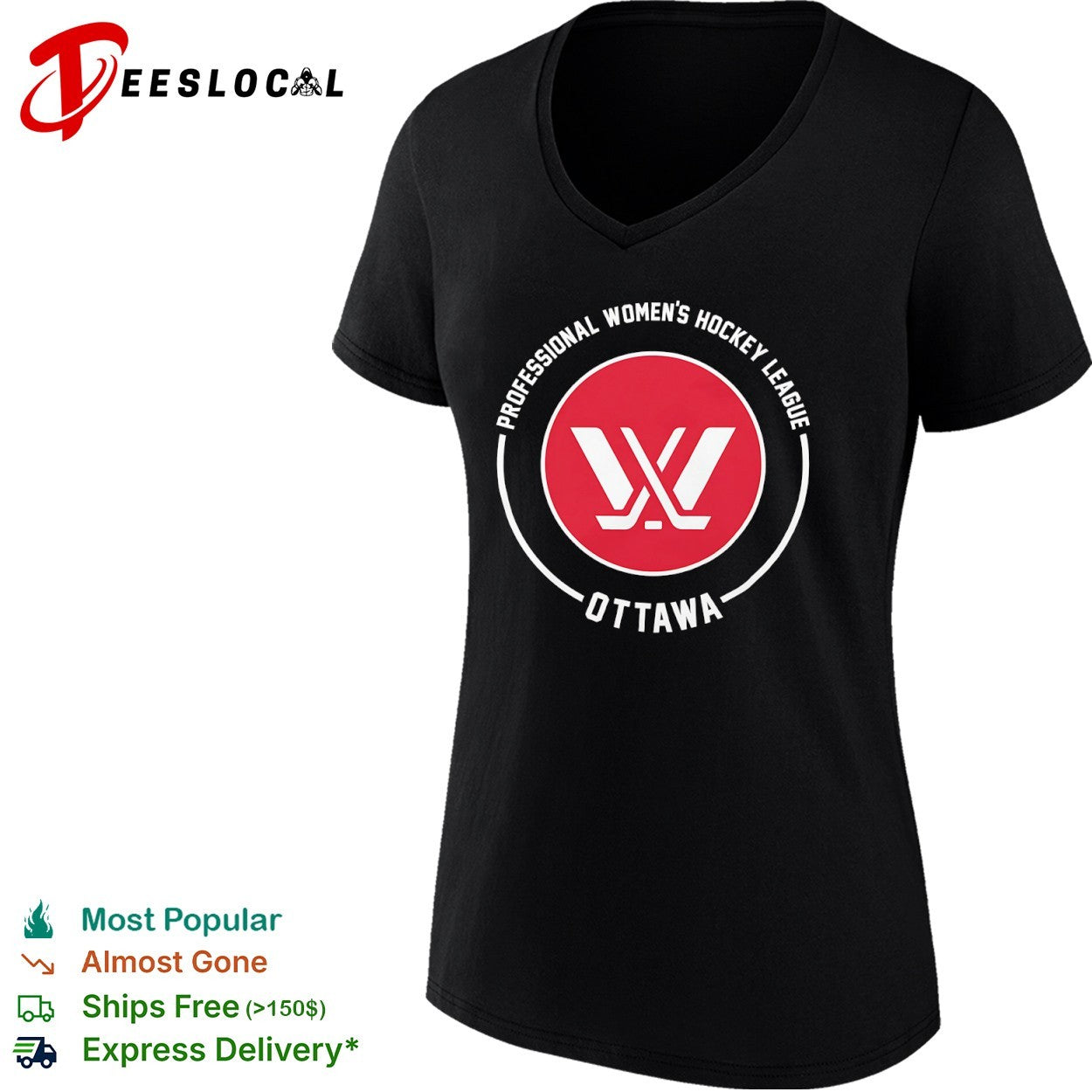 Professional Women’s Hockey League Ottawa Logo shirt