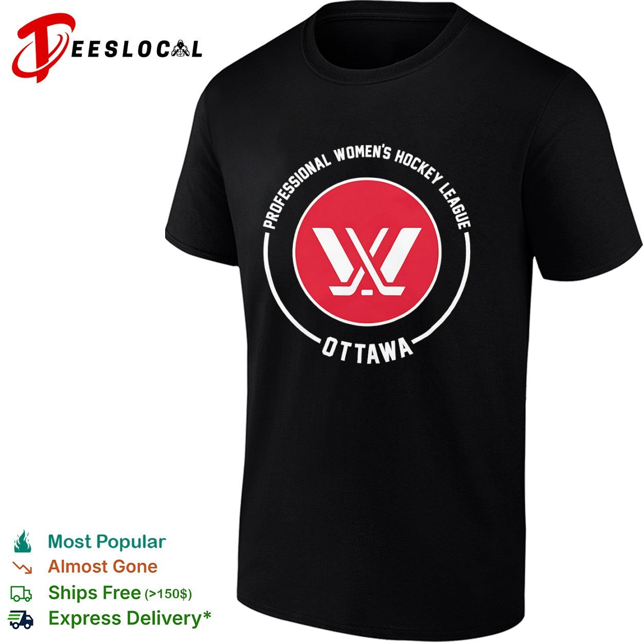 Professional Women’s Hockey League Ottawa Logo shirt