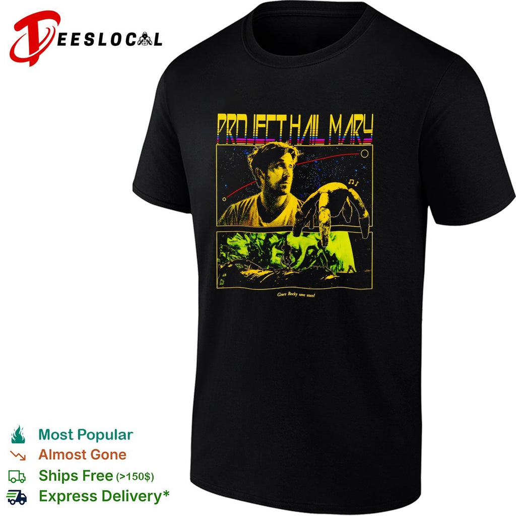 Project Hail Mary Grace Rocky save stars poster shirt