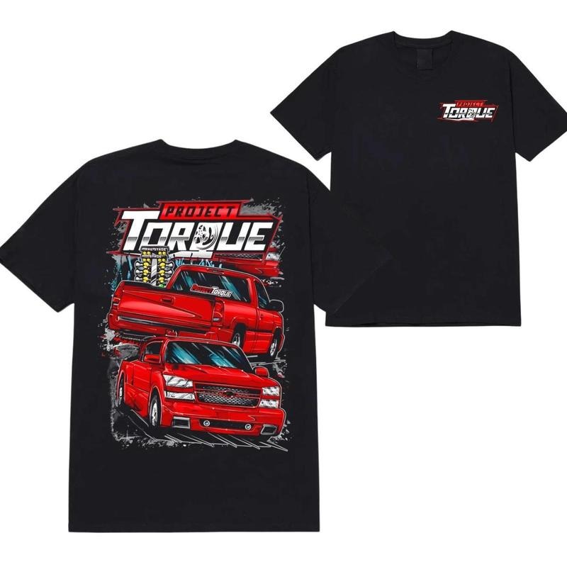 Project Torque Red Silverado Racing T-shirt Stylish Car Merch For Automotive Enthusiasts Hoodie, Sweatshirt