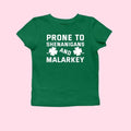 Prone to Shenanigans and Malarkey, St Patrick's Day Shirt, Lucky Shamrock Shirt, Irish Shirt, Lucky Tanks, Patricks Day...