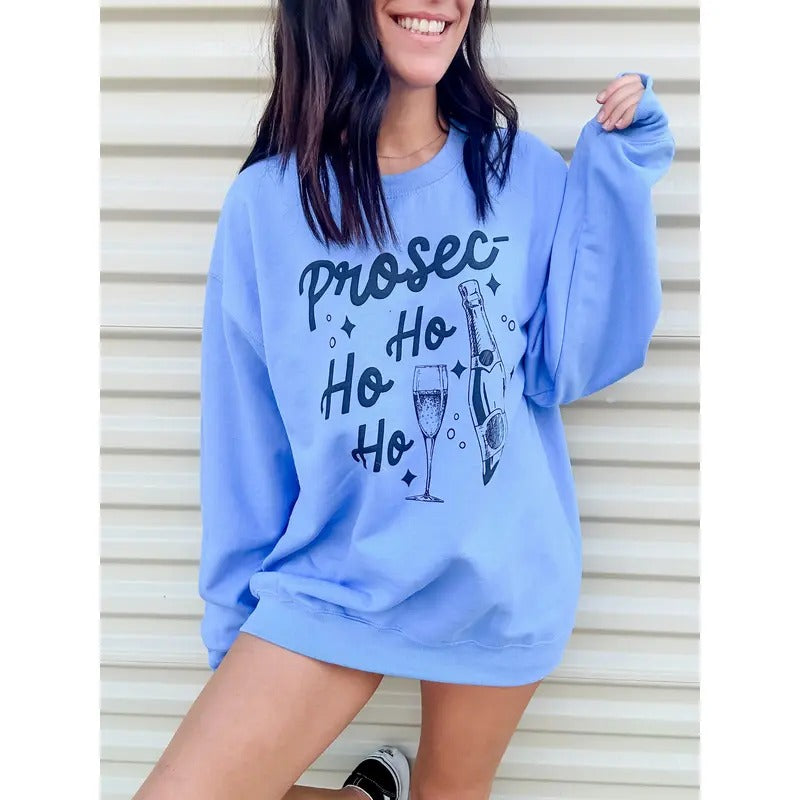 Prosecc-ho ho ho Graphic Pullover T-Shirts, Hoodie, Sweatshirt | RetroVerseTees.com